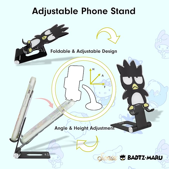 Sonix x Sanrio Character Phone Stand | Adjustable Cell Phone Holder, Desk Stand, Dock | Badtz Maru