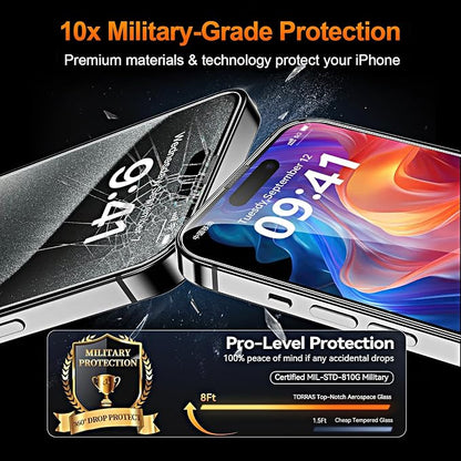 3 Pack Screen Protector for iPhone 15 Pro Max 6.7 Inch, Auto Dust Removal, 9H Hardness, Anti-Fingerprint, HD Clear Tempered Glas with Auto Alignment Kit