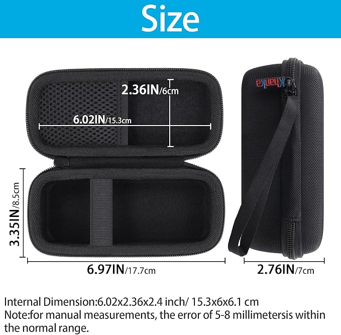 khanka Hard Travel Case for Anker Prime Power Bank, 20100mAh 220W(A110B) /20000mAh,200W(A1336),Case Only (Black)