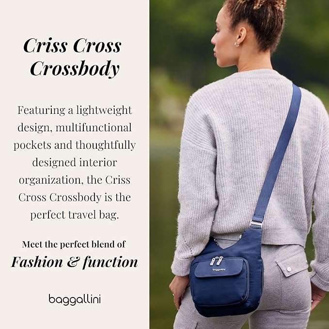 Baggallini Women Criss Cross Crossbody Bag