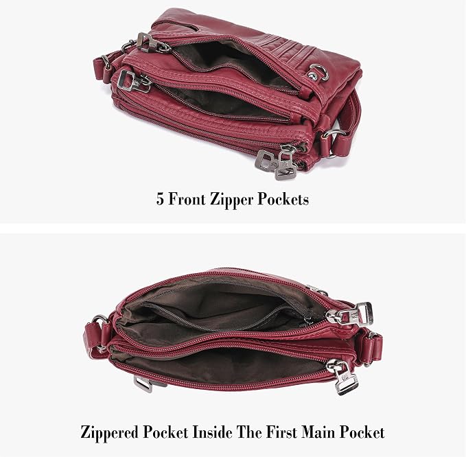 MINICAT Multiple Pockets Small Crossbody Purse Cell Phone Purse Shoulder Bags for Women Cross Body Bag for Woman