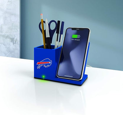 SOAR NFL Unisex Wireless Charging Stand and Desktop Organizer