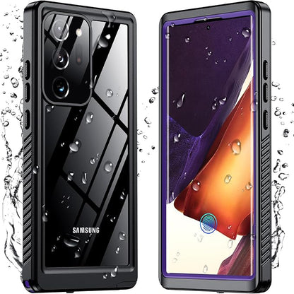 Temdan for Samsung Galaxy Note 20 Ultra Case Waterproof, [Military-Grade Drop Protection] [IP68 Underwater] Full Body Heavy Duty Rugged Shock-Proof Case for Note 20 Ultra 6.9''-Purple