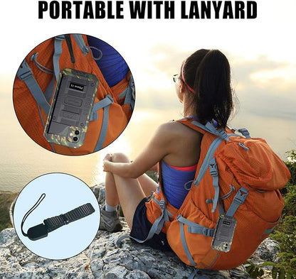 Mitywah Waterproof Case Compatible for iPhone 11, Heavy Duty Military Grade Defender Cover Built-in Screen Protection, Shockproof Metal Strong Dustproof Case for iPhone 11, Camouflage