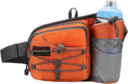 Waist Pack with Water Bottle Holder for Running Walking Hiking Fanny Pack Hydration Belt