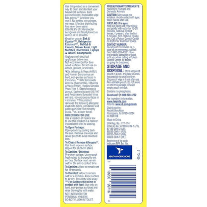 Lysol® Disinfecting Wipes, Lemon And Lime Blossom, 7" x 8", 17.7 Oz, 80 Wipes Per Flat Pack, Carton Of 6 Flat Packs