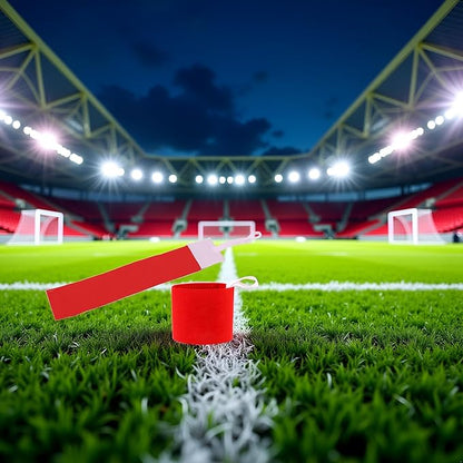Red Adult Squad Armbands Elastic Non-Slip Adjustable Arm Band Neon Colored Adhesive Armband for Soccer Football Training Team Sports Supplies Protective Armbands