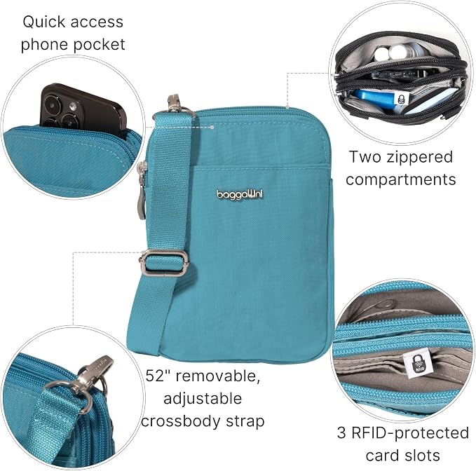 Baggallini Women's Modern Take Two Rfid Crossbody