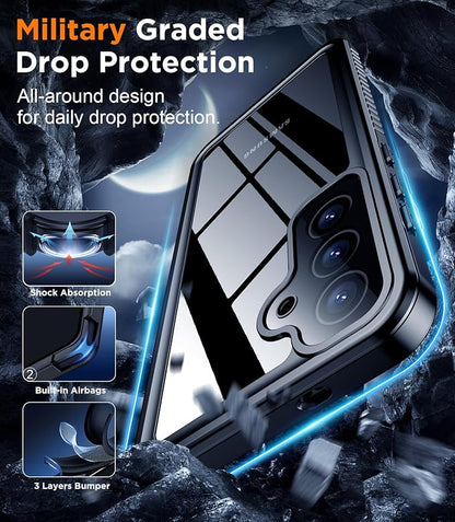 Temdan for Samsung Galaxy S25 FE Case Waterproof, [Military-Grade Drop Protection] [IP68 Underwater] Full Body Heavy Duty Rugged Shock-Proof Case for S25 FE 6.7 Inch Green