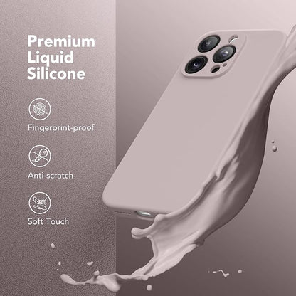 Magnetic for iPhone 16 Pro Max Case, Compatible with MagSafe, [Full Camera Protection][Screen Protector] Silicone Shockproof Protective Phone Case for iPhone 16 Pro Max 6.9", Hazel