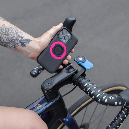 Quad Lock Out Front Handlebar Bike Phone Mount (V3) with MAG Phone Case for iPhone 14 Pro