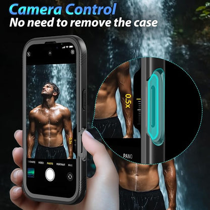 SPORTLINK for iPhone 16 Pro Max Case - IP68 Waterproof Military Protective Full Body Heavy Duty Shockproof 360 Sealed Dustproof with Camera Screen Protector Cover for i Phone 16 Pro Max 6.9" Mag/Black