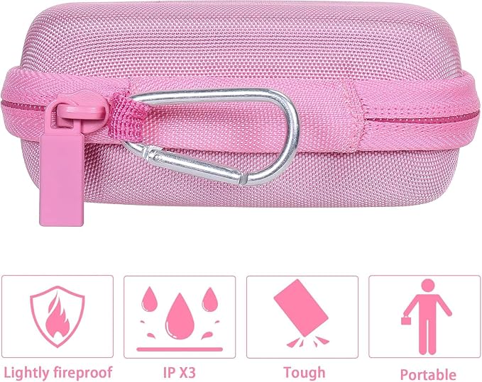 co2CREA Hard Case Compatible with Anker 621 Nano Power Bank 5,000mAh 12W Portable Charger, Pink Case