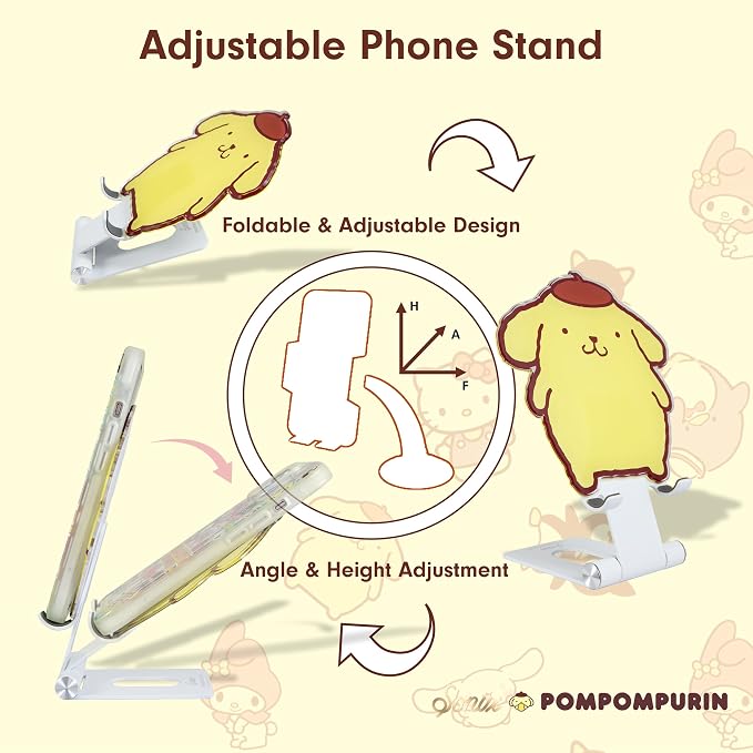 Sonix x Sanrio Character Phone Stand | Adjustable Cell Phone Holder, Desk Stand, Dock | Pompompurin
