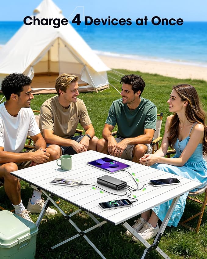 Portable Charger Power Bank 50000mAh Fast Charging Battery Bank | 30W USB C External Battery Pack LED Digital Display Phone Charger Travel Essential for iPhone 17/16/15/14/13/12, Samsung etc