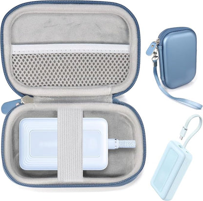 CaseSack Case for Anker Portable Charger 10,000mAh, Zolo Power Bank 20,000mAh, Organizer for Anker Portable Charger/Fast Charge Battery Pack (Blue)