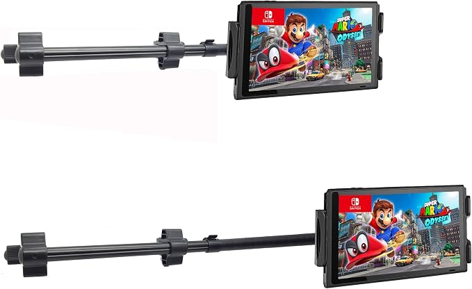 ChargerCity Premium Center Extension Car Seat Headrest Mount Holder for Smartphone & Tablets (Switch Also)