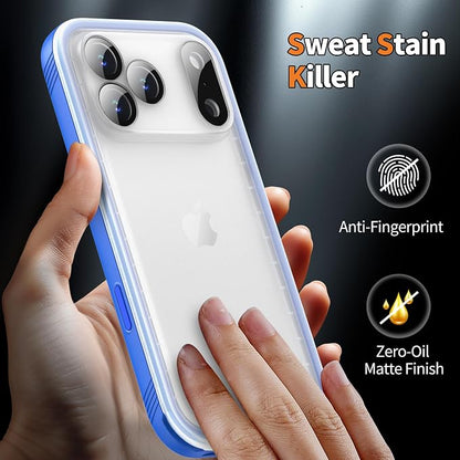 Cozycase TOP Waterproof Case for iPhone 17 Pro Max - Military Heavy Duty 360 Shockproof Full Body with Screen Camera Protector Double IP68 Water Dust Drop Proof Hard Rugged 17PM Front Back Slim Cover