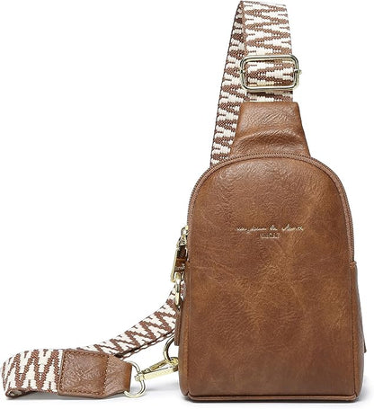 INICAT Small Sling Bag for Women Everyday & Travel Crossbody Bags Lightweight Cross Body Purses Vegan Leather