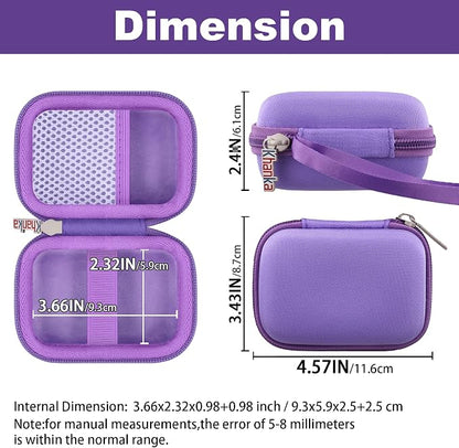 khanka Hard Case for Anker Nano 10000mAh 45W/A1665/A1664 Power Bank,Purple | EVA Hard Shell, Easy Carry Handle, Impact Resistant Protection, Soft Interior Lining, Secure Custom Fit, Protective Case Only