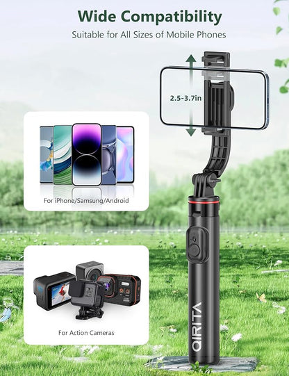 52" Selfie Stick Tripod with Remote, 3 in 1 Portable Selfie Stick & Phone Tripod Stand with Phone Holder, Cell Phone Tripod for Group Selfies/Live Streaming/Video Recording, for iPhone/Android