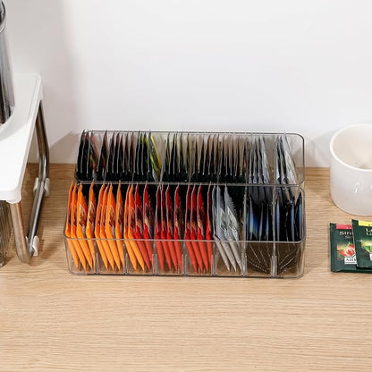 2 Pack Cable Cord Storage Box, Plastic Desk Drawer Organizer Case for Home Office Supplies, Art Crafts, Electronic Accessories, Phone Charger and Wires