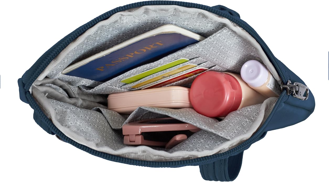 Travelon Anti-Theft Runways Slim Assymetric Crossbody