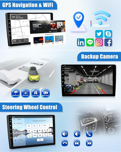 SIXWIN 8 Core Qualcomm Android Car Stereo for Honda Civic 2016-2020 9 Inch Touch Screen with CarPlay Android Auto 3G+32G Bluetooth Cooling Fan Weather Forecast UI Design Intelligent Voice