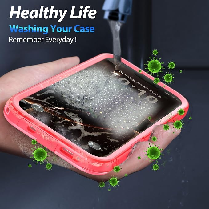 SPORTLINK for iPhone 16 Pro Max Case - IP68 Waterproof Military Protective Full Body Heavy Duty Shockproof 360 Sealed Dustproof with Camera Screen Protector Cover for i Phone 16 Pro Max 6.9" Pink