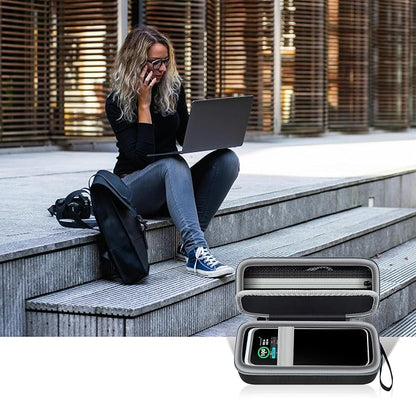 Case Compatible with Anker Prime Power Bank 27,650mAh 250W &20,100mAh 220W 3-Port Portable Charger, Battery Charging Station Carrying Travel Storage Holder for USB-C Chargers (Box Only) Black