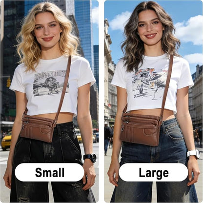 MINICAT Multiple Pockets Small Crossbody Purse Cell Phone Purse Shoulder Bags for Women Cross Body Bag for Woman