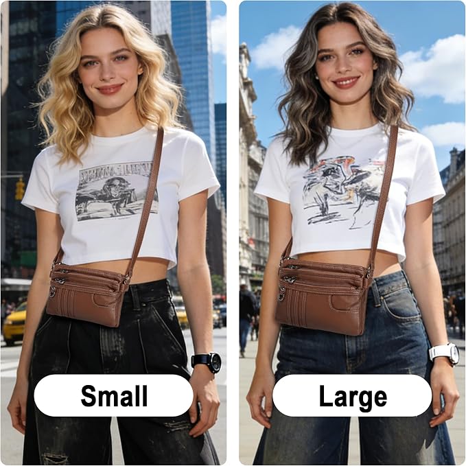 MINICAT Multiple Pockets Small Crossbody Purse Cell Phone Purse Shoulder Bags for Women Cross Body Bag for Woman