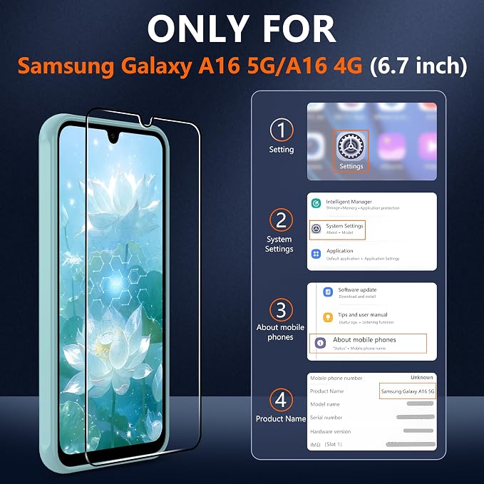 for Samsung Galaxy A16 5G Phone Case: Samsung A16 Case [Mag-Safe Fit] with 2PC Tempered Glass Screen Protector,Frosted Translucent A16 Case Soft-Touch Skin Protection for Galaxy A16 Cover,Mint Greenn