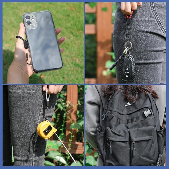 FrgKbTm Hand Wrist Strap Lanyard, Adjustable Nylon Colorful for Mobile Phone, Camara, USB Flash Drive, ID Name Tag Badge