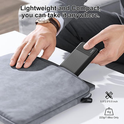AsperX 10000mAh USB C Output Portable Charger | Power Bank Fast Charging, Portable Battery Bank External Battery Pack for iPhone, Samsung, Google LG and Heated Vest