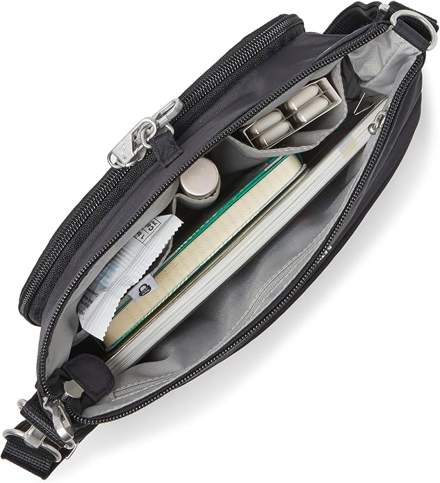Baggallini womens Securtex Anti-theft Memento Crossbody Bag
