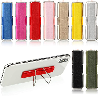 Weewooday 9 Pieces Finger Strap Phone Holders Elastic Phone Strap Stands Phone Handle Grips Elastic Finger Holders Finger Strap Stands for Smartphones, Small Tablets, 9