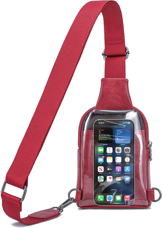 INICAT Sling Bag for Women Touchscreen Small Crossbody Cell Phone Purse Fanny Pack