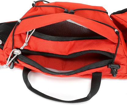 INOXTO Slim Running Belt Fanny Pack for Women and Men Sports Waist Bag Pack for Running Walking Cycling Hiking Reflective Running Pouch Belt for All Phones (Orange)