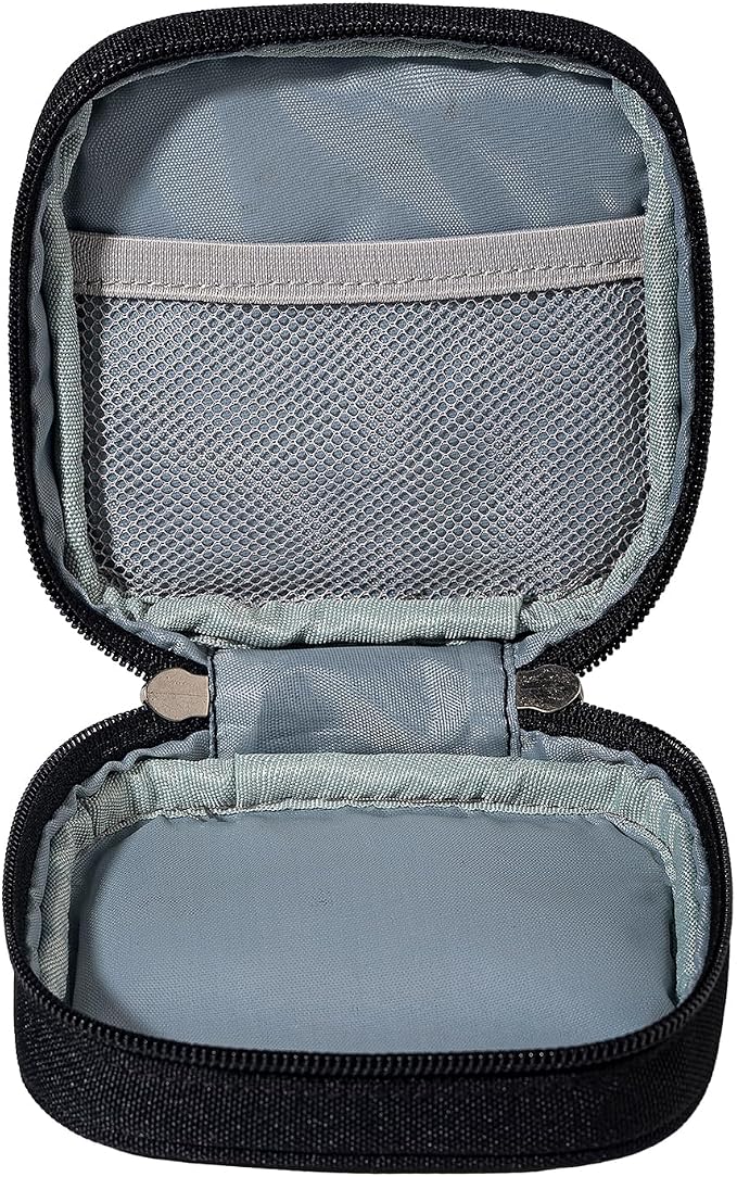 Mini Travel Carry Storage Case, Portable Charger Case Organizer, Small Pouch Compatible with MacBook Power Adapter, Tech Bag for Laptop Accessories Cables, Cords, USB Drives, Power Bank, Earphones