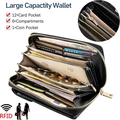 HUANLANG Small Crossbody Phone Bags for Women Leather Cell Phone Purse Wallet | Small, Cell Phone