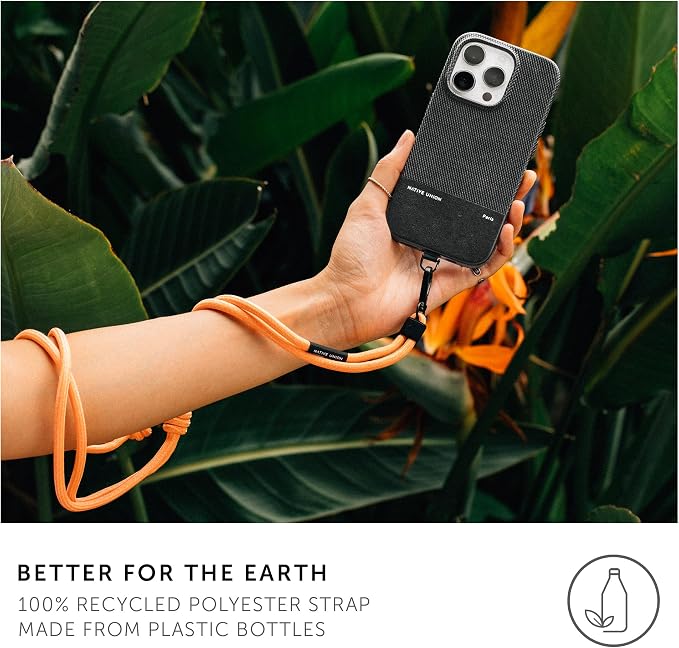 Native Union Sling – Adjustable & Detachable Phone Strap – Compatible with iPhone 16, 15, 14, 13 and most Smartphones – Made with 100% Durable & Recycled Materials (SandStone)
