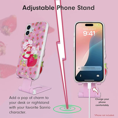 Sonix Character Phone Stand | Adjustable Cell Phone Holder, Desk Stand, Dock | Strawberry Shortcake Vintage
