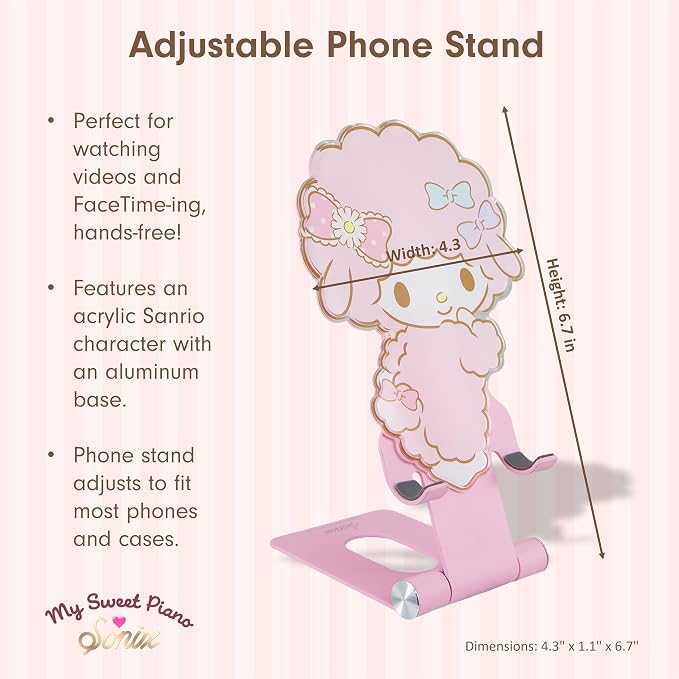 Sonix x Sanrio Character Phone Stand | Adjustable Cell Phone Holder, Desk Stand, Dock | My Sweet Piano