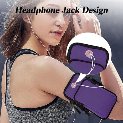 Phone Holder for Running Armband,2 Pack Cell Phone Crossbody Bags for Women Kids,iPhone 17 16 16e 15 14 13 12 11 Pro Max Xs X Plus Mini Galaxy Ultra S26 Note Key Pouch Workout Sports Arm Band