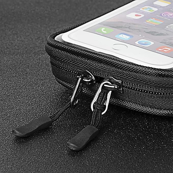 Bike Phone Front Frame Bag Waterproof Bicycle Handlebar Bag with Touch Screen Cell Phone case Holder Cycling storage Pouch for iPhone 11 XS XR Max