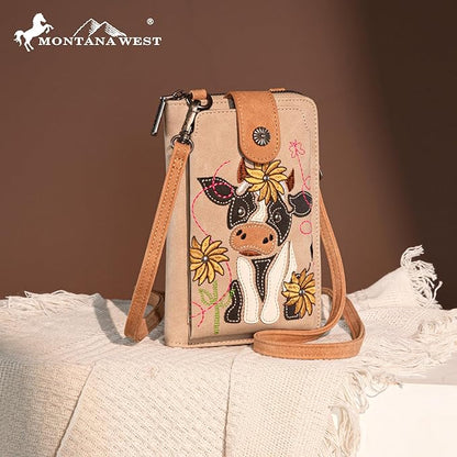 Montana West Small Crossbody Bags for Women Western Handbag with Cash Slots