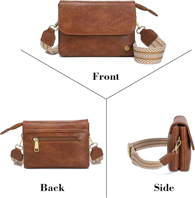 MINICAT RFID Blocking Small Crossbody Bags for Women Vegan Leather Mini Travel Purses Cell Phone Purse Cross Body Bag