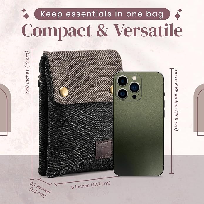 katloo Small Crossbody Cellphone Purse Bag With Shoulder Strap, Travel Pouch Women Passport Phone Holder Wristlet Wallet