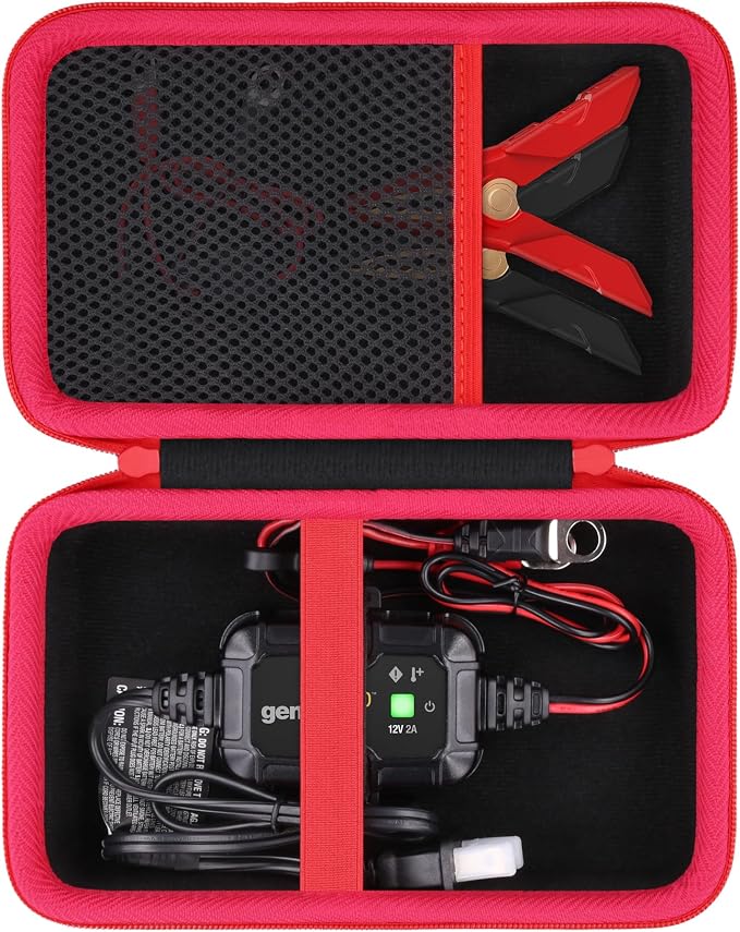 Hard Case Compaitble with NOCO GENIUS1/GENIUS2/GENIUS2D/GENIUS5 6V/12V Smart Battery Charger